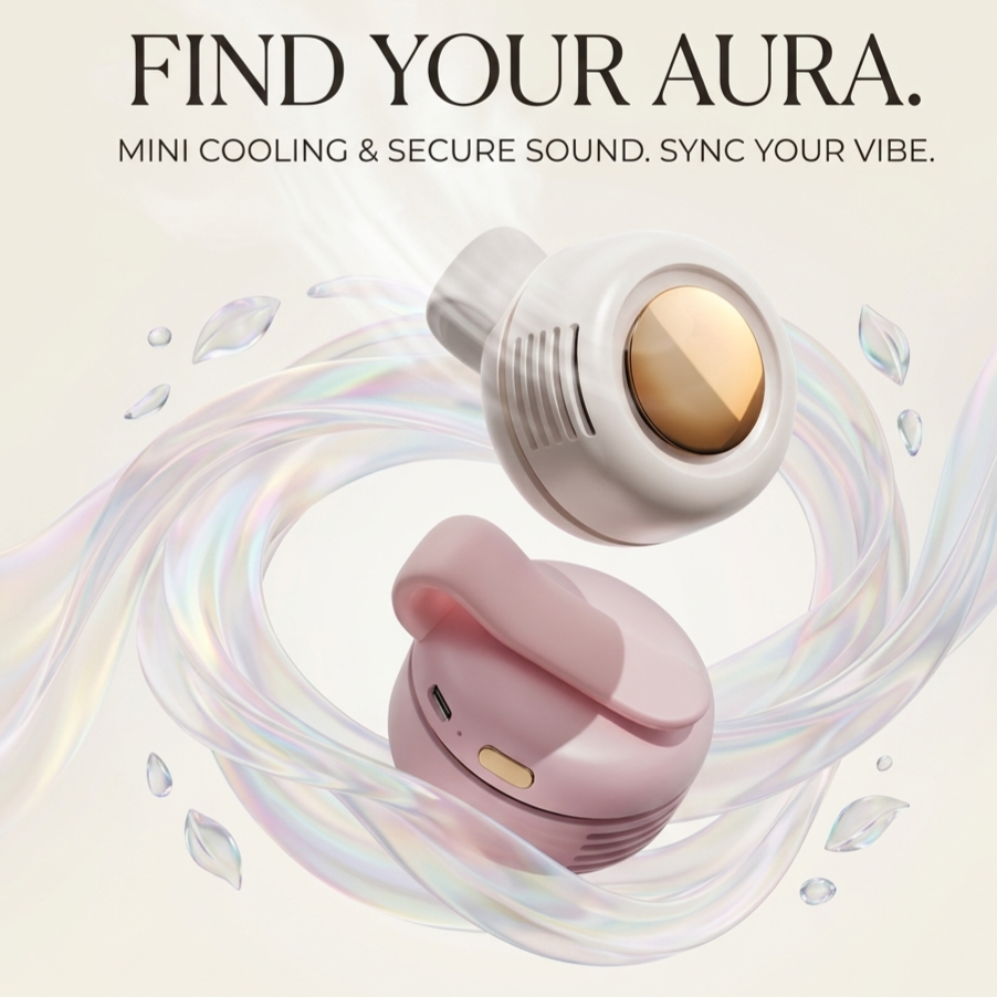 AuraVibe Portable Bladeless Neck Fan
