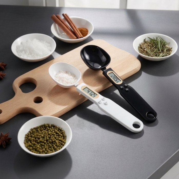 Precision Digital Spoon Scale – 500g/0.1g Portable Measuring Tool for Kitchen, Coffee & Baking
