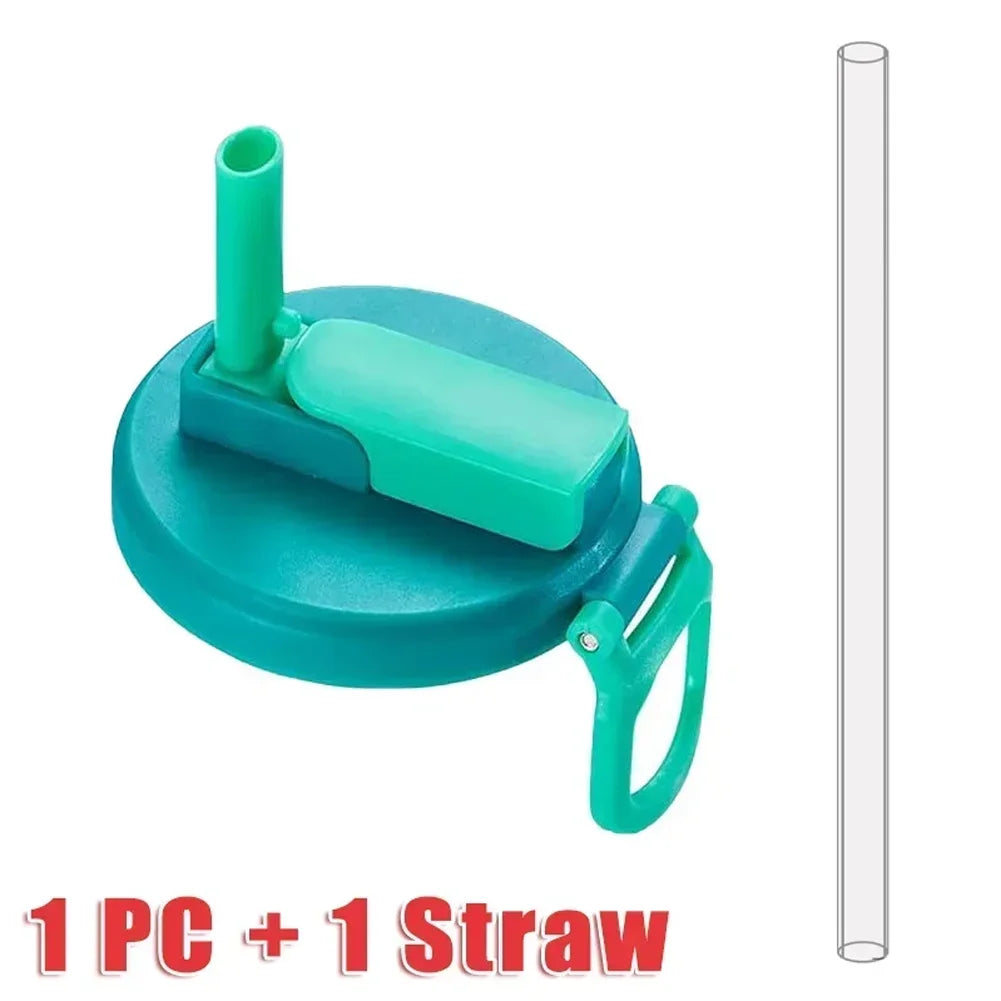 Reusable Silicone Soda Can Lid with Straw - Leak-Proof Beverage Cover