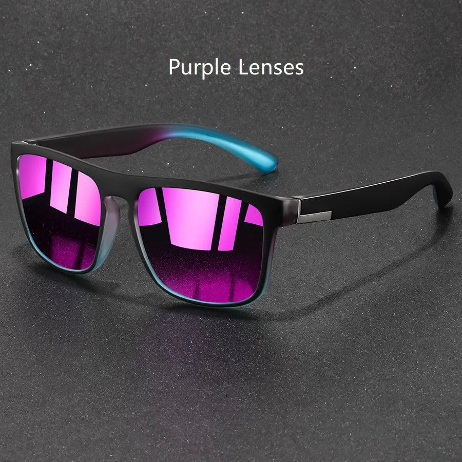 Vintage Square Sport Sunglasses - Retro Style , Modern Edge
