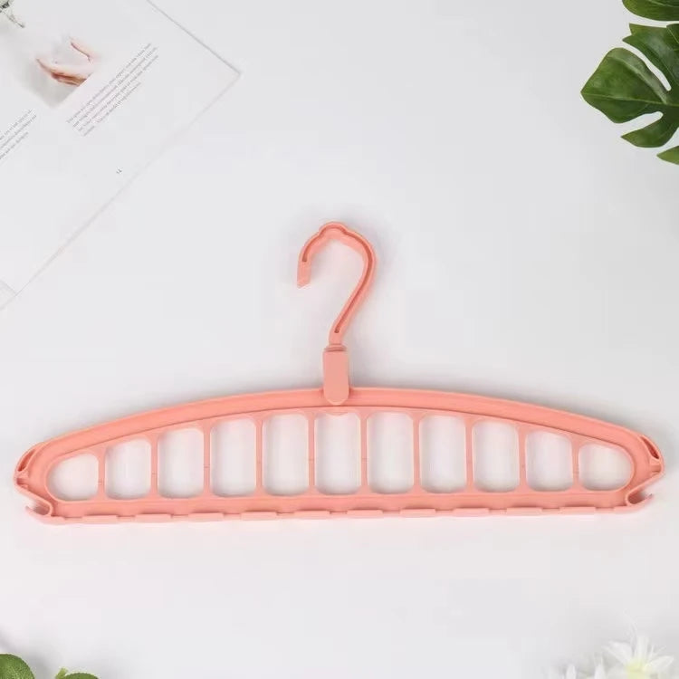 Folding Multi-Hole Clothes Hanger - Space Saving Wardrobe Organizer