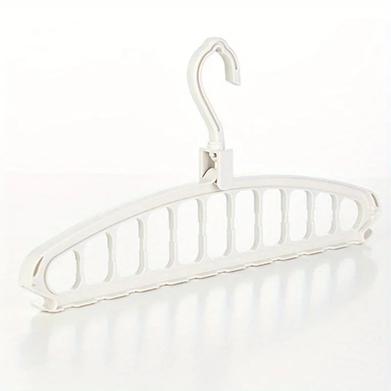 Folding Multi-Hole Clothes Hanger - Space Saving Wardrobe Organizer