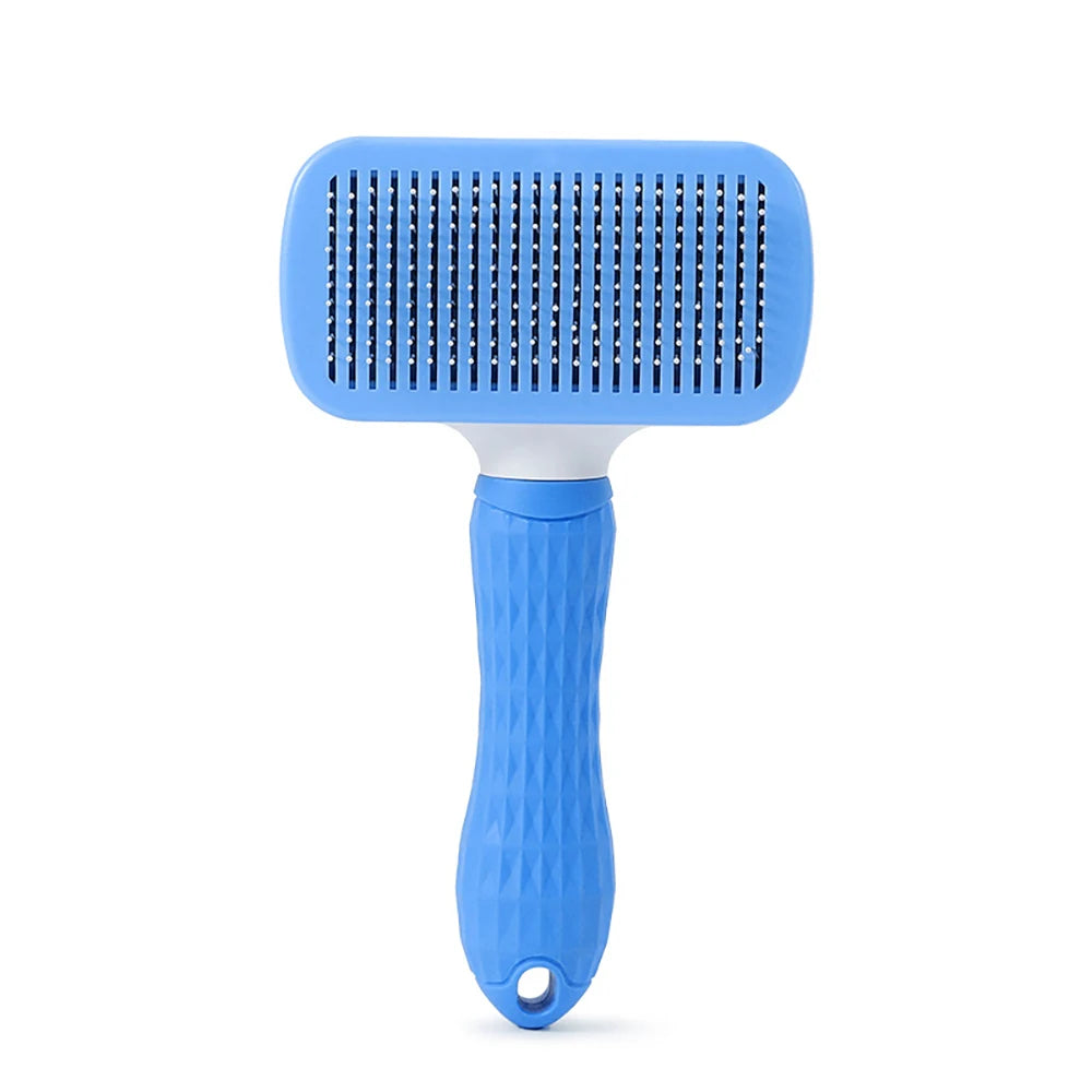 AuraVibe Self-Cleaning Pet Grooming Brush – Effortless Fur Removal