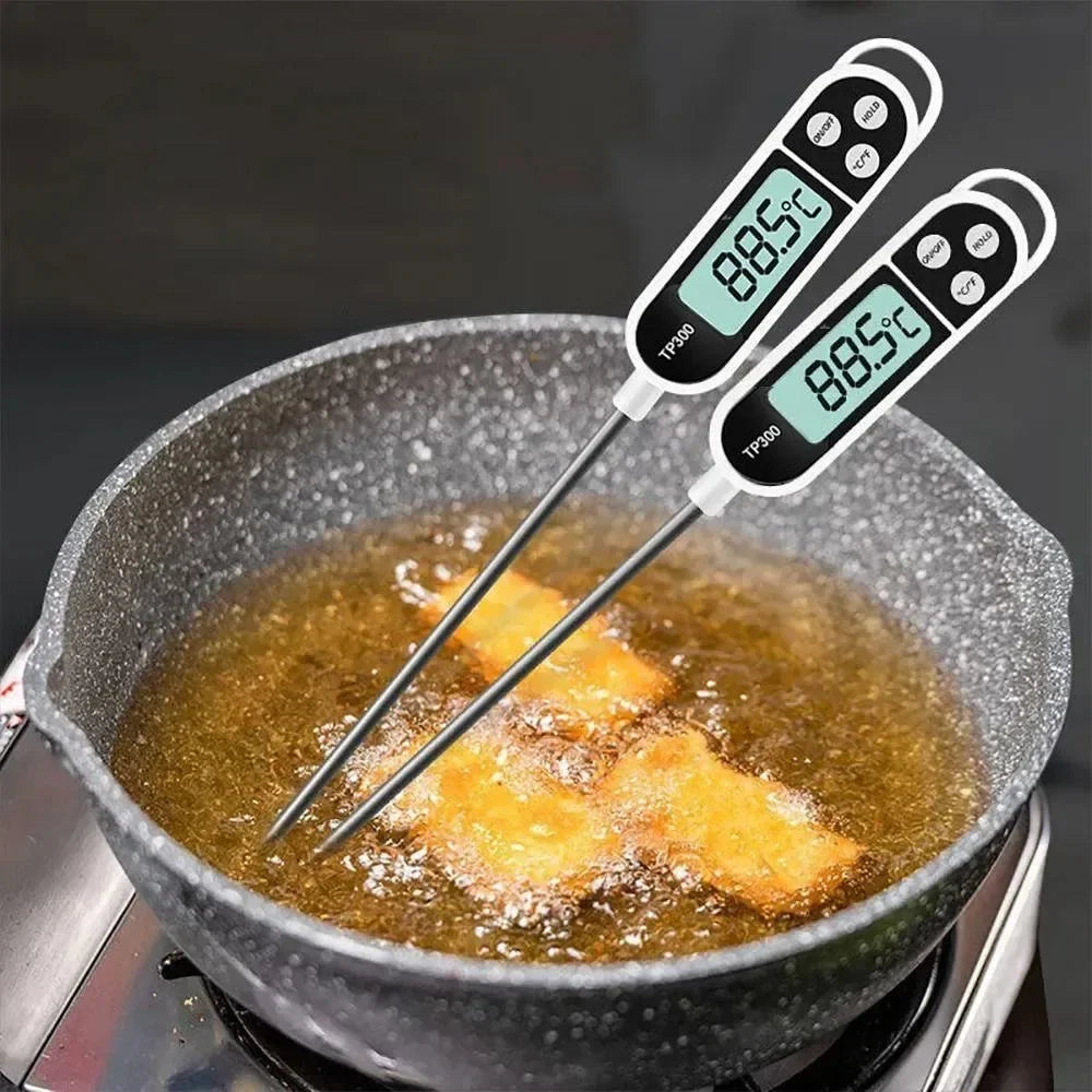 Digital Kitchen Food Thermometer – Precise Cooking Probe for Meat, Oil & BBQ