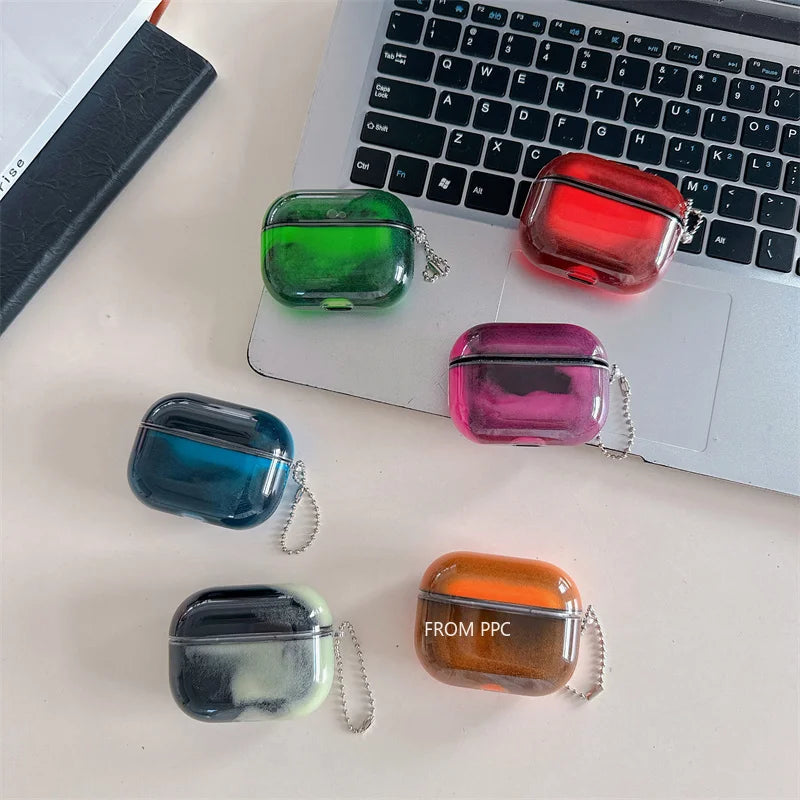 Luminous Floating Quicksand Glowing AirPods Case